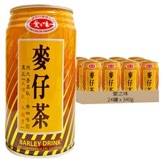 愛之味 麥仔茶, 340g, 24罐