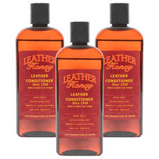 LeatherHoney 皮革保養液 美國製造, 237ml, 3瓶