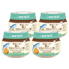kewpie 極上嚴選 野菜鮭魚泥 7M, 70g, 4罐, 寶寶副食品, 野菜鮭魚