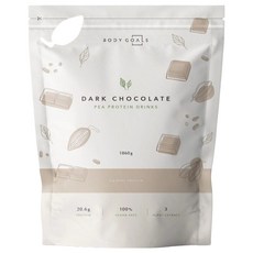 BODY GOALS 豌豆蛋白飲 醇黑可可 1.86kg 高蛋白 素食可用 植物萃取 健身運動飲品, 1包