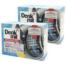 dm Denk mit 洗衣機槽清潔錠 60顆 德國原裝進口 深層清潔 除垢除臭, 960g, 2盒