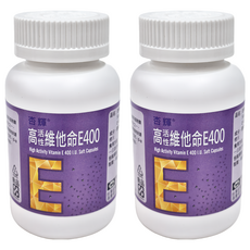 Sinphar 杏輝醫藥 高活性維他命E400軟膠囊, 抗氧化，肌膚青春健康, 60顆, 2罐