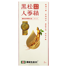 黑松 人蔘精，六年根道地好蔘，高萃取濃度，添加羅漢果蜂蜜, 2入, 20ml, 1盒