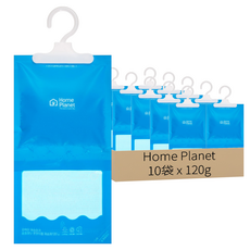 Home Planet 吊掛式除濕袋 衣架型 輕薄設計, 120g, 10袋