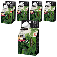 COW STYLE 牛乳石鹼 自然派 綠茶洗顏皂, 80g, 6盒