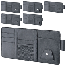 小麥購物 遮陽板收納袋 29 x 14.7cm 105g, 黑色, 6個