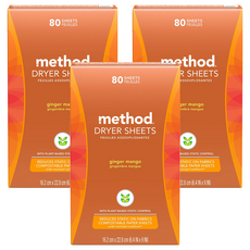 method 香氛柔軟烘衣片, 夏日甜心, 80個, 3盒