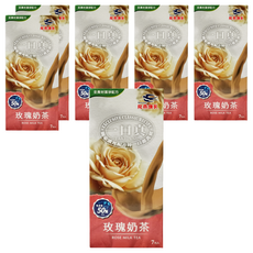 飛燕煉乳 一口真 玫瑰奶茶 全食材潔淨配方, 12g, 7條, 6盒