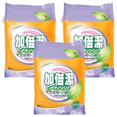 加倍潔 尤加利+小蘇打防蟎潔白超濃縮洗衣粉 食品級小蘇打 去汙, 2kg, 3包