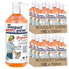 BOUQUET GARNI 葡萄柚蔬果碗盤洗潔精, 750ml, 18瓶