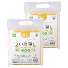 百研 小蒼蘭新垃圾袋 C087 大 39個 清新香氛 加大加厚 抽取式設計 台灣製造, 32L, 2袋