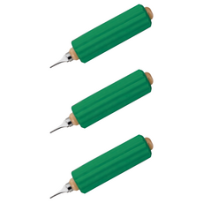 齊藤工業 日本製 助握套 不含餐具 多功能餐具套/握筆套 圓孔, E0017, 3支