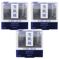KOSE 高絲 SEKKISEI 雪肌精 黑碳淨化潔顏皂, 120g, 3個