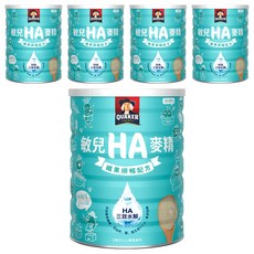 QUAKER 桂格 敏兒HA麥精 纖果順暢配方 6個月以上, 700g, 5罐