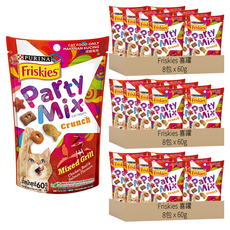 Friskies 喜躍 Party Mix 香酥餅, 炙燒烤肉, 60g, 24包