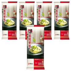 五木 細關東麵 高級粉心麵粉製成 不含防腐劑 人工色素及添加物, 375g, 5包
