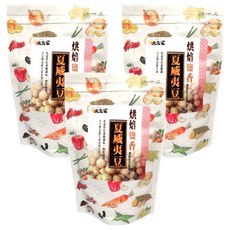 元氣家 烘焙鹽香夏威夷豆, 低溫烘焙 薄鹽調味 非油炸, 200g, 3包