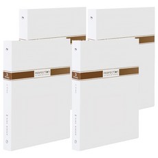 DaTaBanK 三田文具 A4 無瑕4孔夾資料夾 649-70, 白色, 4本