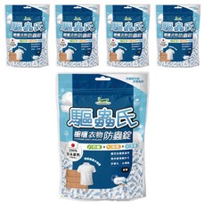 驅蟲氏 櫥櫃衣物防蟲錠 防蟲 除臭 100%日本原料 台灣製, 300g, 5包