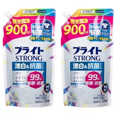 LION 獅王 STRONG 強效去污漂白劑補充包 900ml, 2包