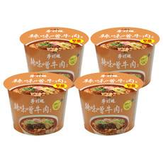 維力 手打麵 辣味噌牛肉風味 105g, 4入