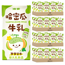 波蜜 果汁牛乳哈密瓜牛奶, 160ml, 96入