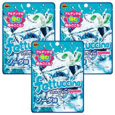 BOURBON 北日本 ⻑條軟糖 蘇打, 50g, 3包