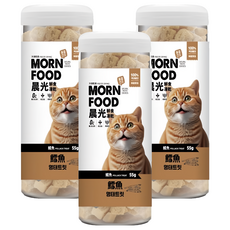 晨光 貓用鮮食凍乾 鱈魚 55g*3瓶 無添加 貓咪潔牙