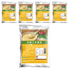 馬玉山 田園玉米濃湯, 1kg, 5個