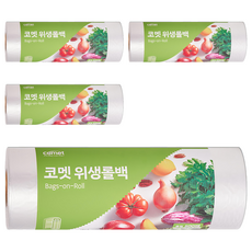 comet 捲筒型食物保鮮袋, M(25 x 35cm), 500張, 4個