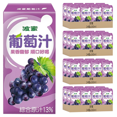 波蜜 果汁系列 葡萄汁 A107, 96瓶, 160ml