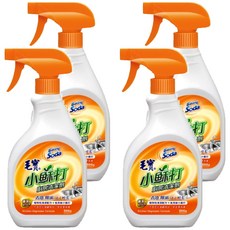 毛寶 小蘇打廚房清潔劑 按壓瓶, 500g 植物性清潔配方 去油除垢, 4瓶