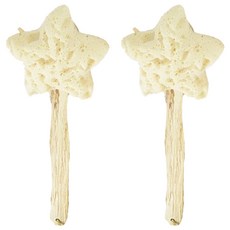 KEYTOSS 詰朵斯 STAR 可彎曲沐浴刷, 海綿柔軟有彈性, 高透氣海綿, 黃色, 1入, 2個