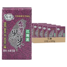 名優 花東黑糯糙米, 600g, 10包