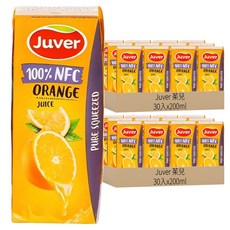 Juver 茱兒 200ml 鮮榨柳橙汁, 60入