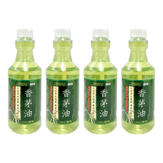 室翲香 香茅油 補充瓶, 天然草本煉製 居家外出良伴 550mL, 4瓶