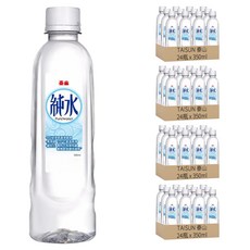 泰山 純水 350ml RO逆滲透 105°C高溫煮沸 不脫落瓶蓋, 96瓶