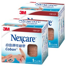 3M Nexcare 自黏彈性繃帶 1581CP 1吋, 2捲, 2盒