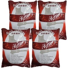 御 頂級貓砂 粗砂 紅色,4包,10L,無香