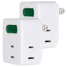 RONEVER 節能小壁插 1切3座2P, 55mm, 單色, 2個