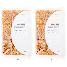 HOLA 和樂家居 黑糖沙琪瑪 肉桂堅果 9個, 360g, 2袋