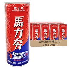 WHISBIH 維士比 能量飲料 香蘋口味, 250ml, 72瓶
