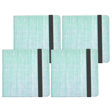 POTENTATE 遵爵 全棉手帳本 細紋 021562-A 120 x 120mm, 清新綠, 4本