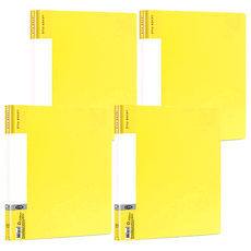 Data Line 左上板夾 + 右中強力夾 dl_06103b A4, 黃色, 4入