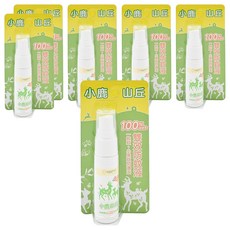 小鹿山丘 雙效防蚊液 甜橙, 溫和天然成分, 孩童也適用, 有機精油, 20g, 6瓶