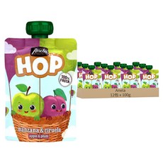 Anela Hop 水果泥, 李子, 100g, 12包