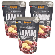 德國柏肯特 犬主食鮮肉包 毛髮皮膚保健 羊肉 125g*3包 德國原裝進口 營養豐富