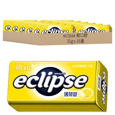 eclipse 易口舒 無糖薄荷錠, 31g, 16盒