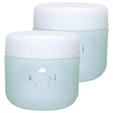 HARUKADO 晴香堂 kirei air粉彩系列 車用芳香膏 95g, 綠色花香, 2罐