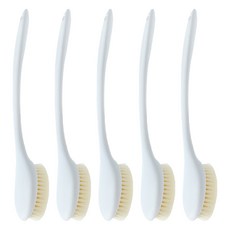 小麥購物 L939 長柄軟毛搓背刷, 5支, 1入, 白色